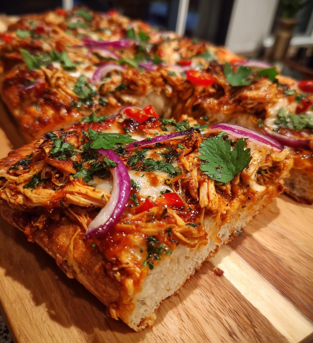 Sheet Pan BBQ Chicken Pizza - detail 1