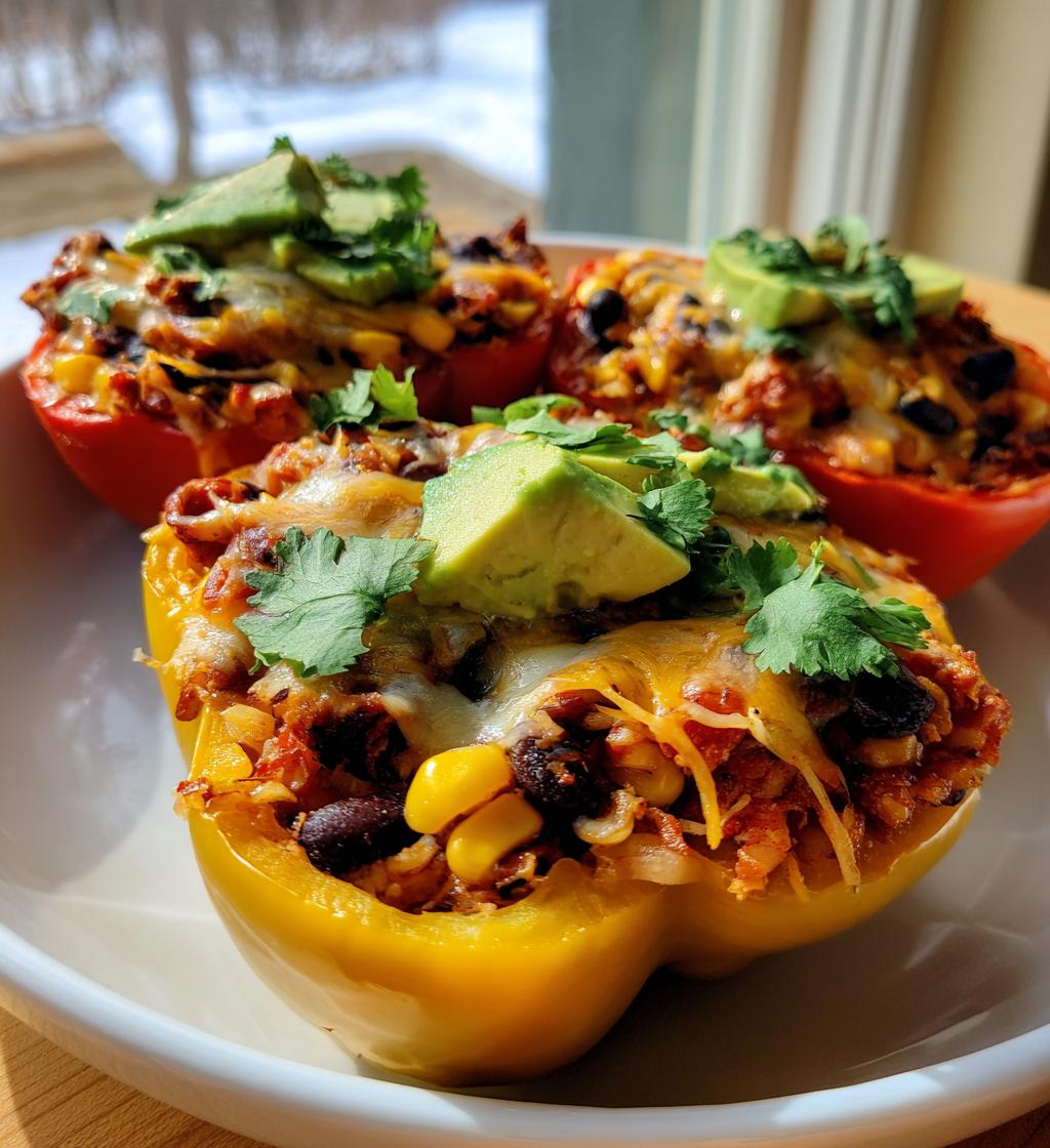 Skinny Bell Pepper Nacho Boats
