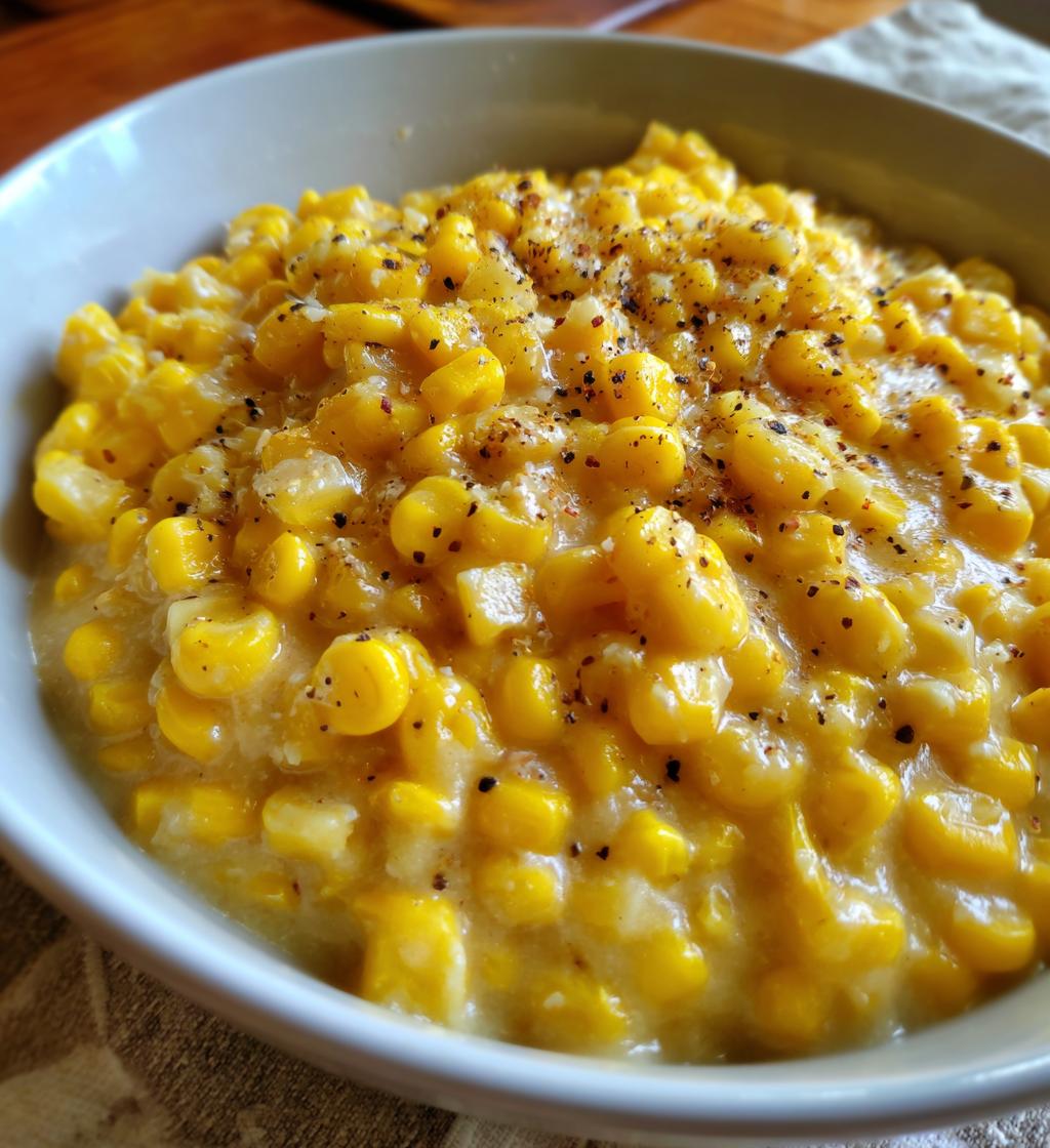 Slow Cooker Creamed Corn - detail 1