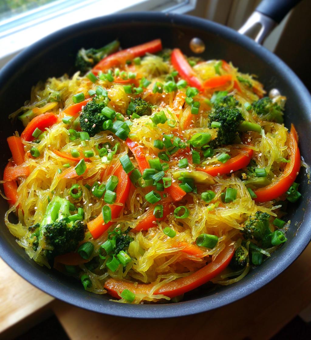 Spaghetti Squash Chow Mein - detail 1