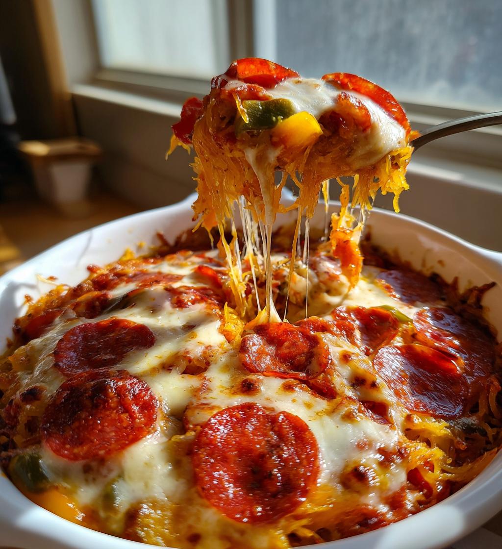 Spaghetti Squash Pizza Casserole - detail 1