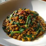 Spicy Lentils with Spinach