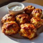 Spicy Rotel Cream Cheese Sausage Balls