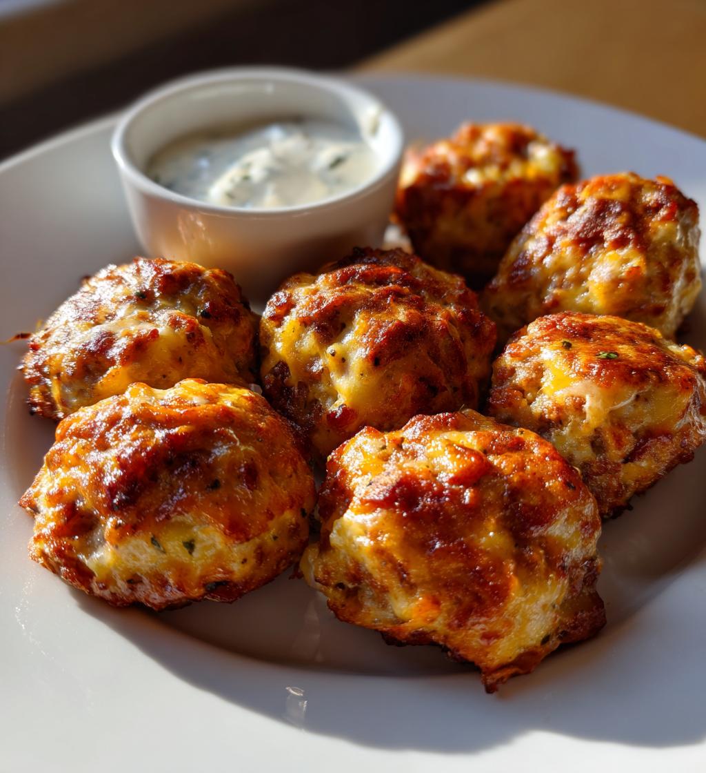 Spicy Rotel Cream Cheese Sausage Balls