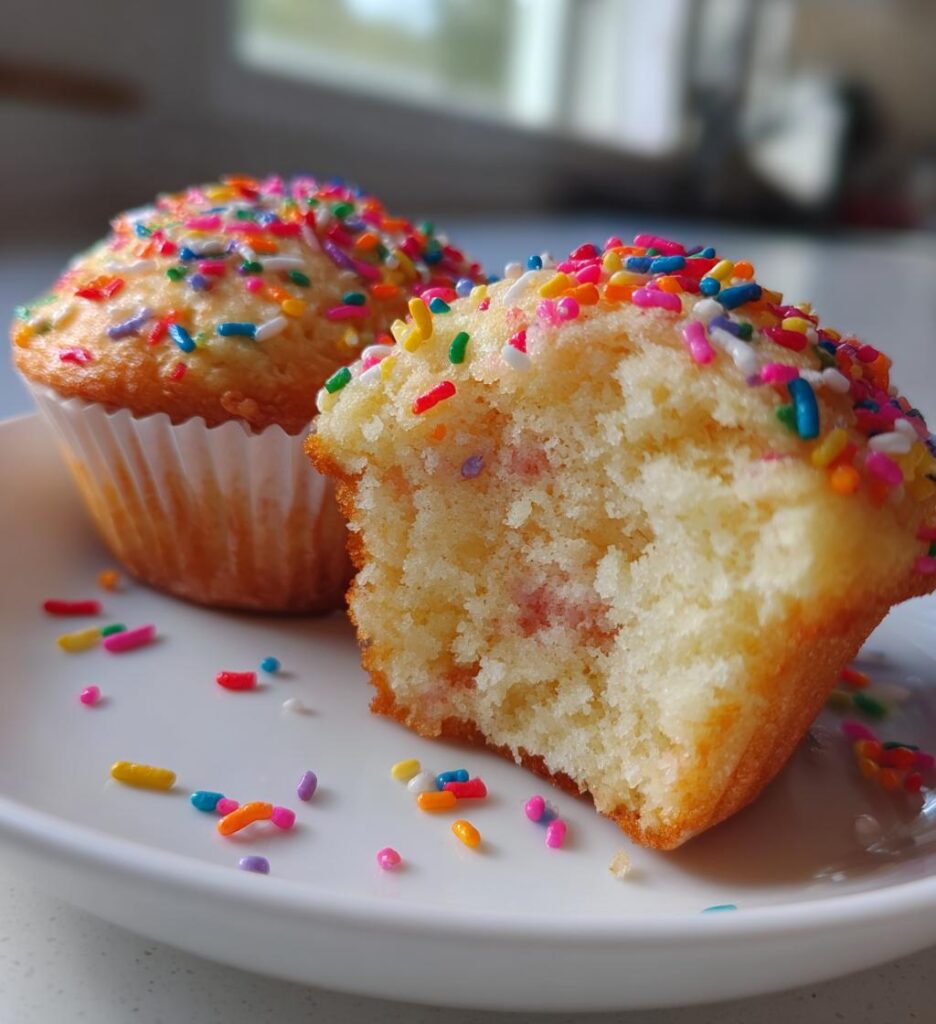 Sprinkle Birthday Cake Muffins