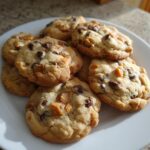 Sweet Chocolate Chip and Toffee Shortbread Cookies