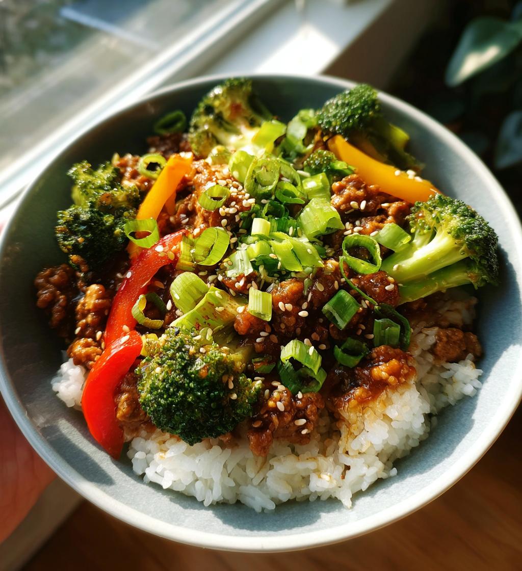 Teriyaki Ground Turkey Bowl - detail 1