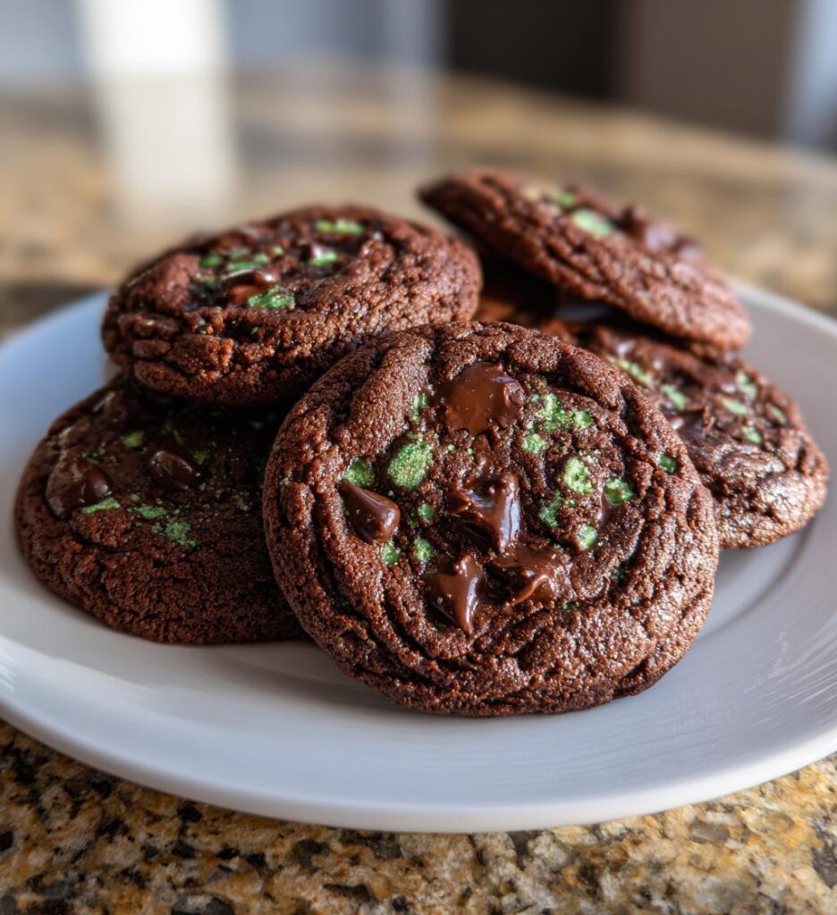 The Best Chocolate Mint Cookies