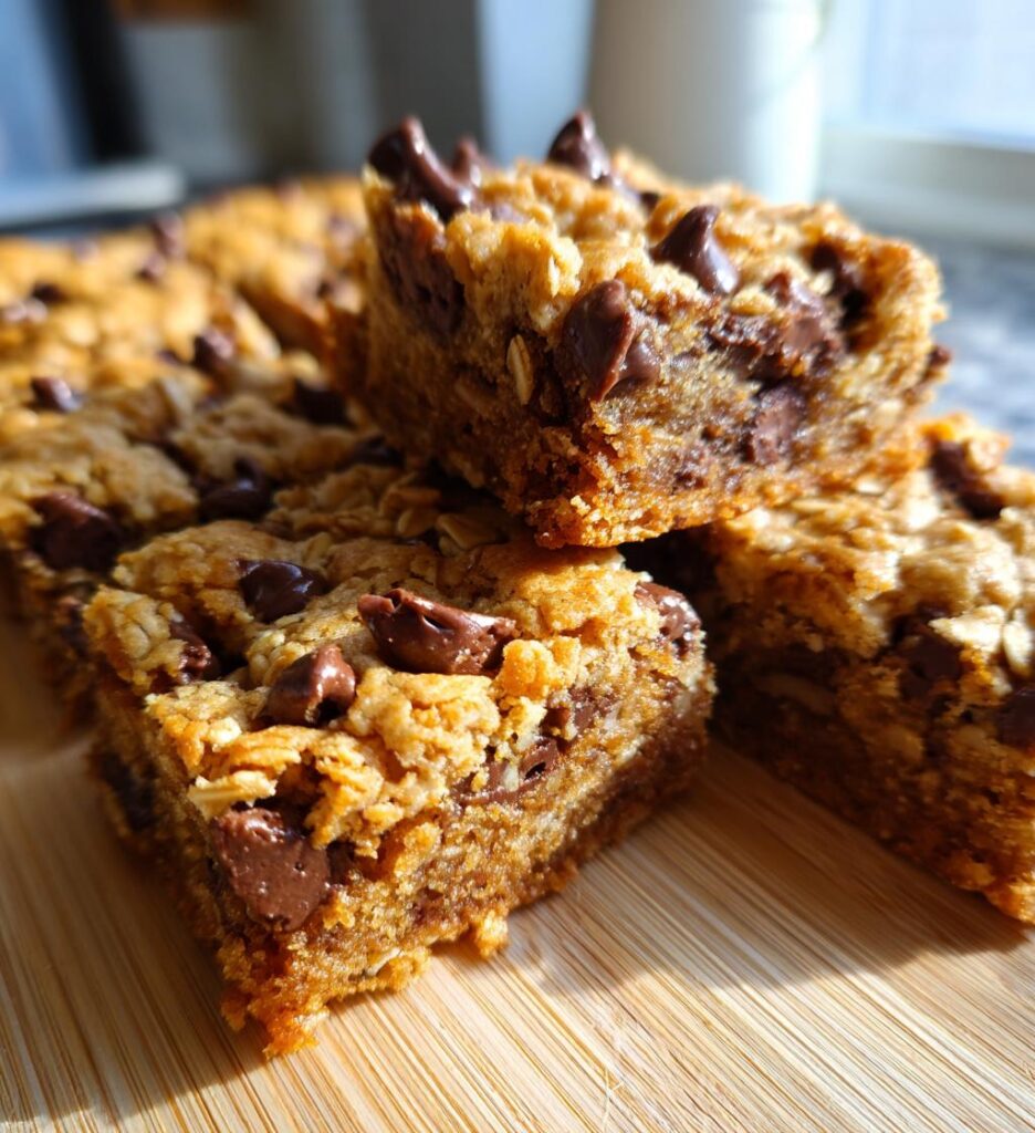 Triple Peanut Butter Monster Cookie Bars
