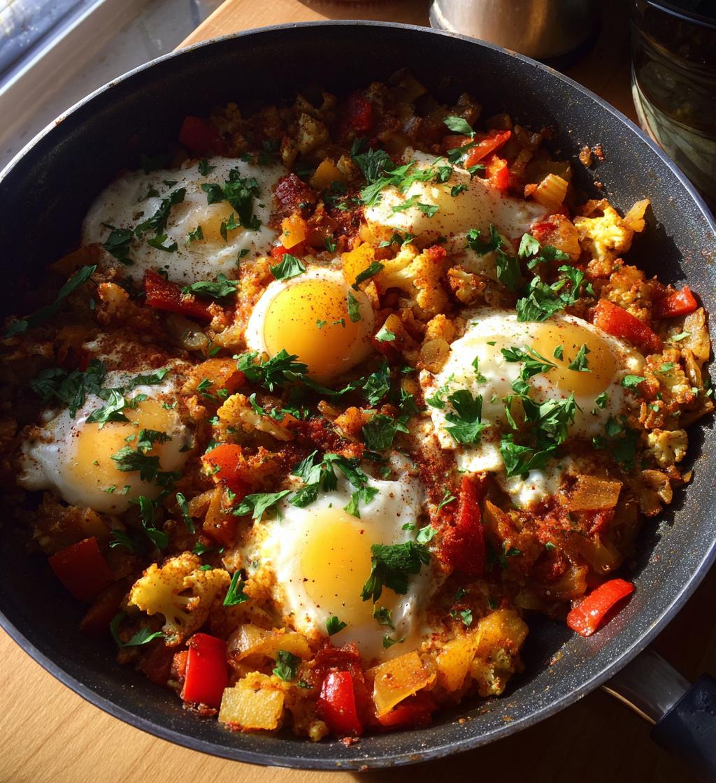 Turkish Cauliflower Breakfast Hash