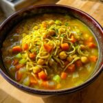 Vegan Chickpea Noodle Soup