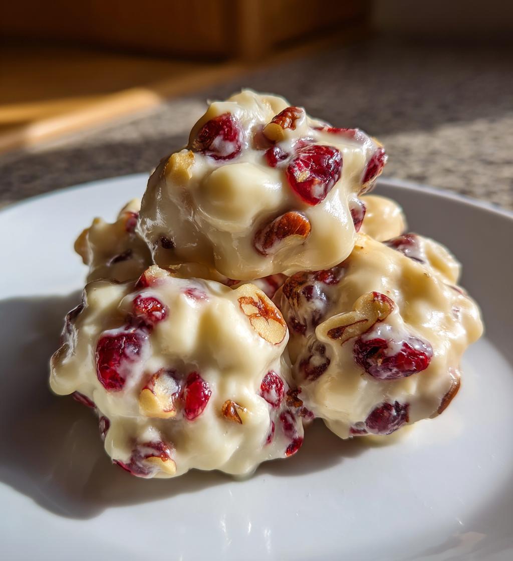 White Chocolate Cranberry Pecan Clusters - detail 1