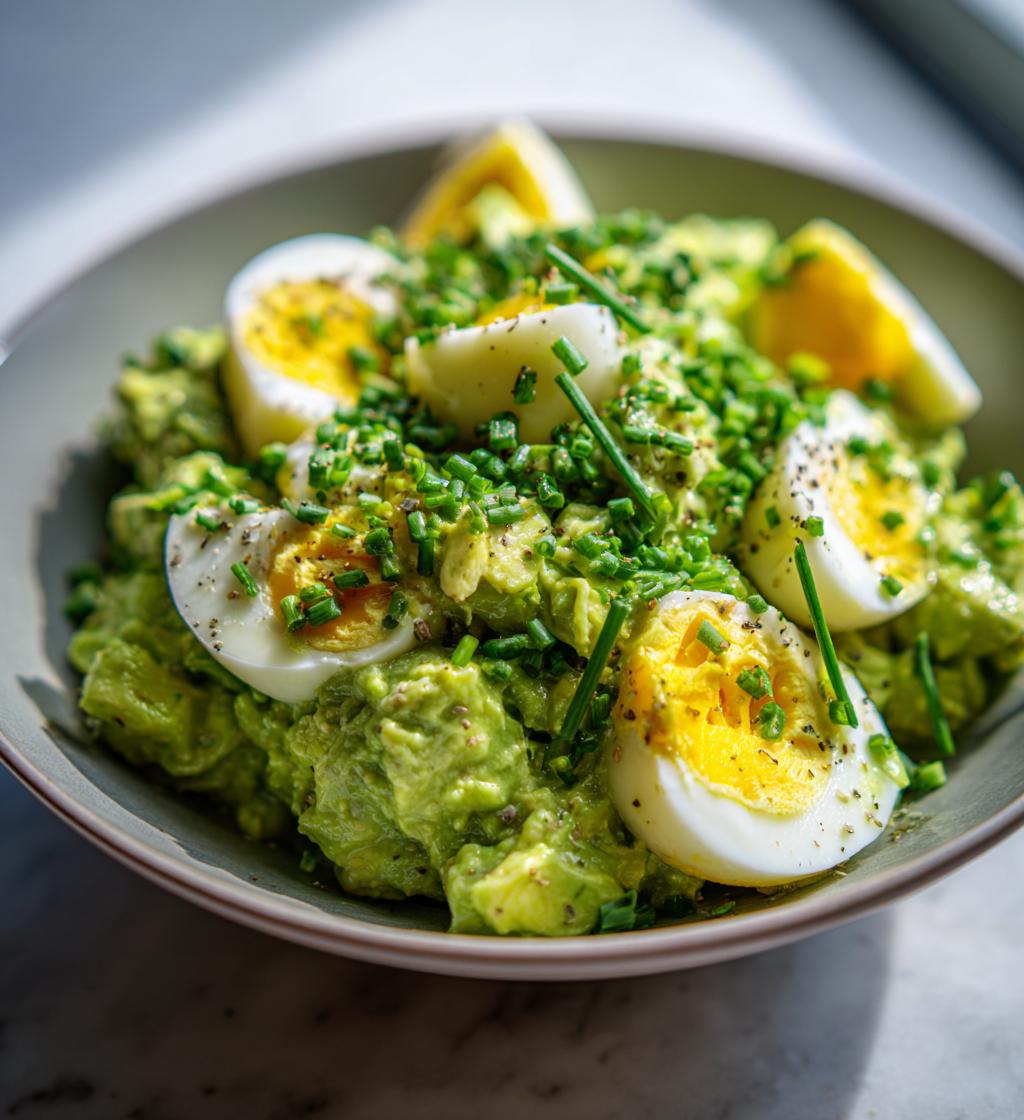 Workout Egg Avocado Salad
